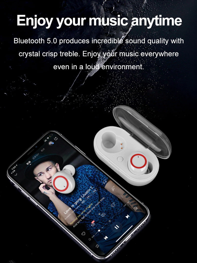 Auriculares  inalámbricos Bluetooth 5.0 para todos los teléfonos