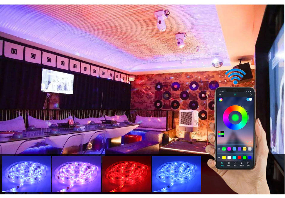 Tiras de luces LED RGB 5050 y 2835. Bluetooth, Wifi o Infrarrojo