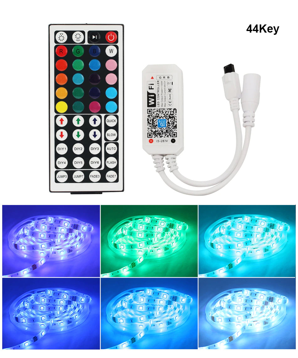 Tiras de luces LED RGB 5050 y 2835. Bluetooth, Wifi o Infrarrojo