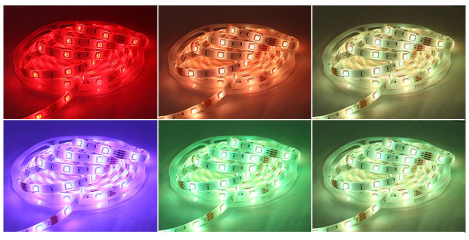 Tiras de luces LED RGB 5050 y 2835. Bluetooth, Wifi o Infrarrojo