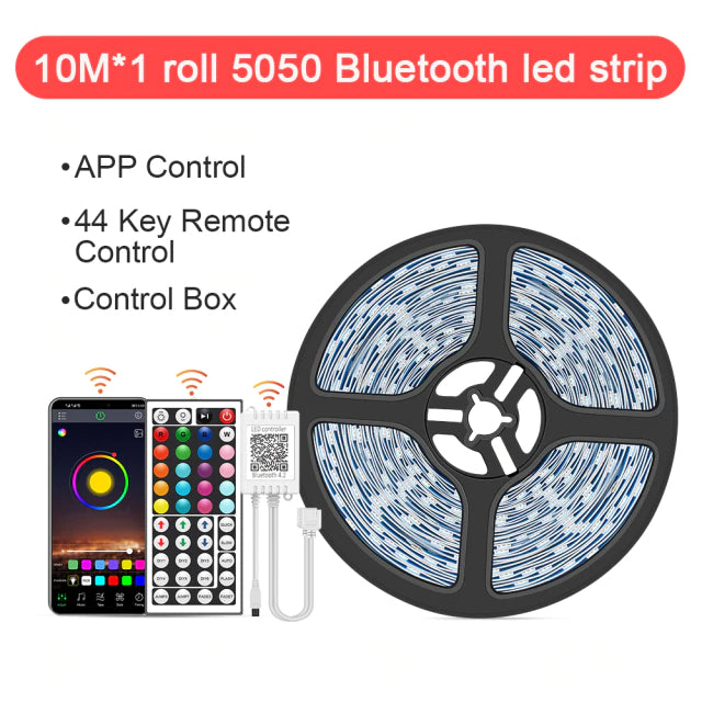 Tira de luces LED con Control Bluetooth y Control  color RGB