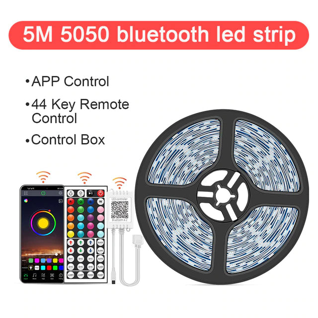 Tira de luces LED con Control Bluetooth y Control  color RGB