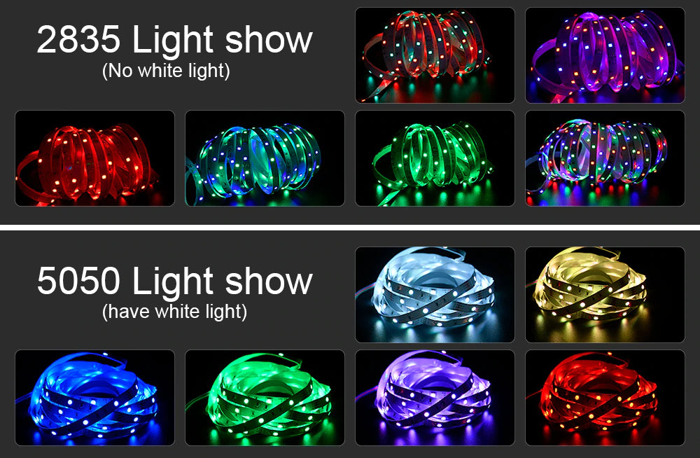 Tira de luces LED con Control Bluetooth y Control  color RGB