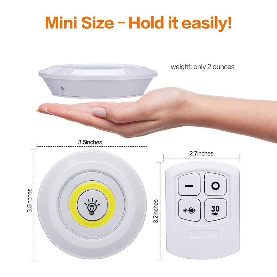 Luz LED COB con Control Remoto