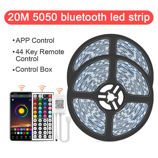 Tira de luces LED con Control Bluetooth y Control  color RGB