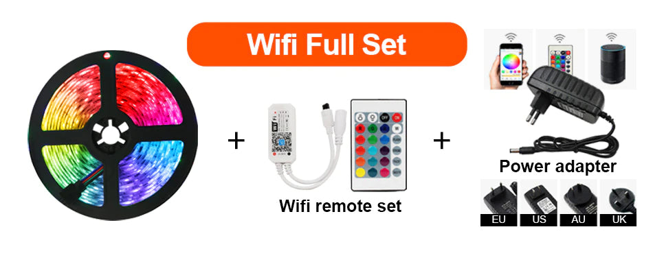 Tiras de luces LED RGB 5050 y 2835. Bluetooth, Wifi o Infrarrojo