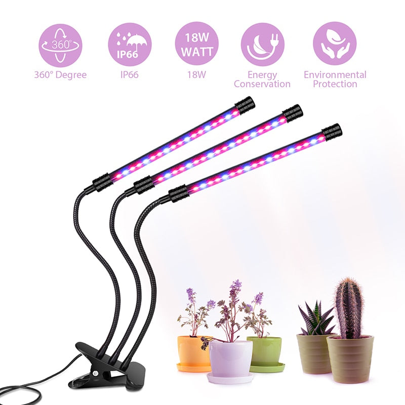 Lámpara LED de espectro completo para plantas