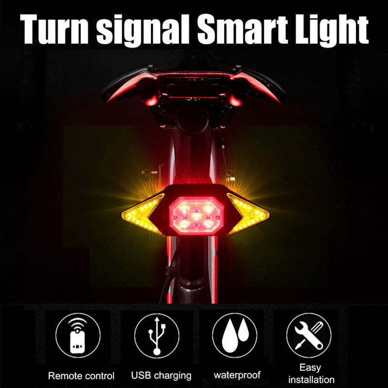 Dispositivo de advertencia de Luz LED con Control Remoto para bicicleta