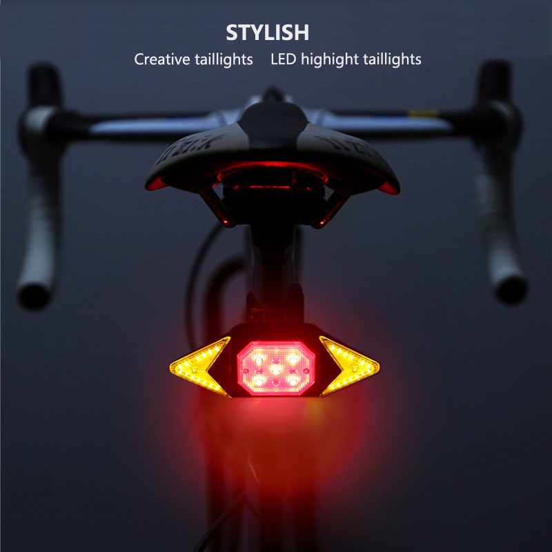 Dispositivo de advertencia de Luz LED con Control Remoto para bicicleta